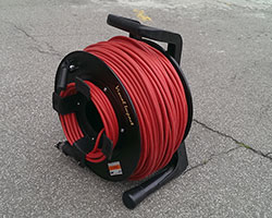 Triax cables on winders lengths from 100 - 250m